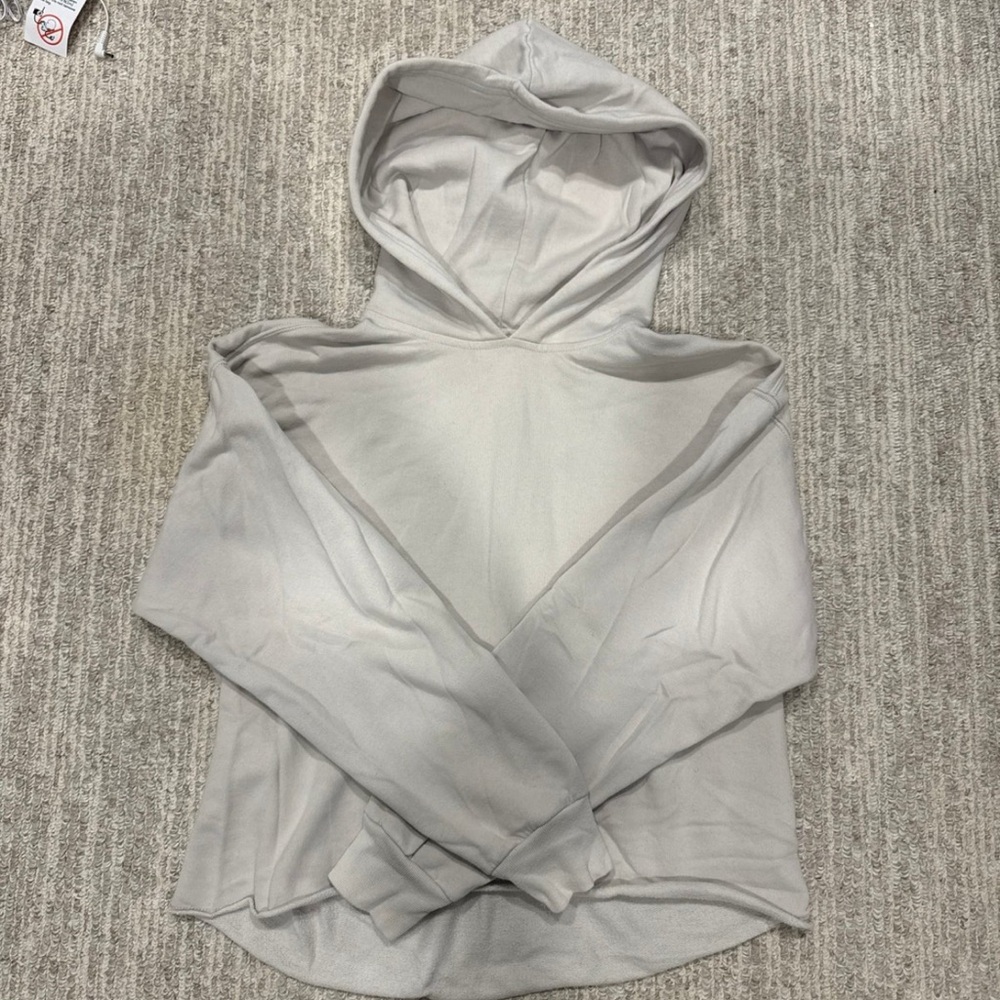 Light Gray Women's Hooded Pullover Sweatshirt